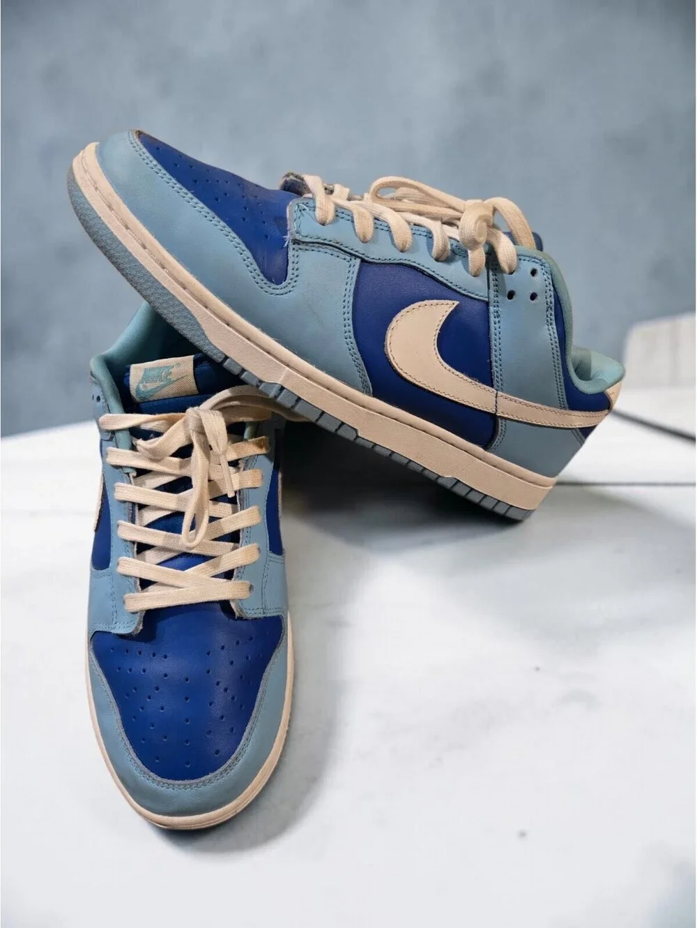 Nike Dunk Low QS Argon DM0121-400 Men's Size 10 Blue White Preowned